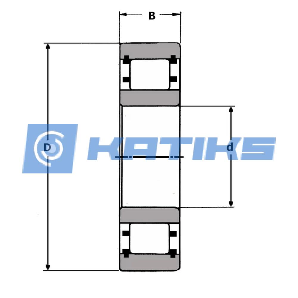 Подшипник MA5228TV Link-Belt чертёж Подшипник MA5228TV Link-Belt чертёж