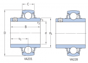 YAR207-2FW/VA201 SKF